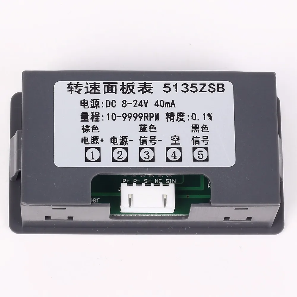 4Bit цифровой дисплей Тахометр для двигателя Скорость ometer со счетчиком RPM метр