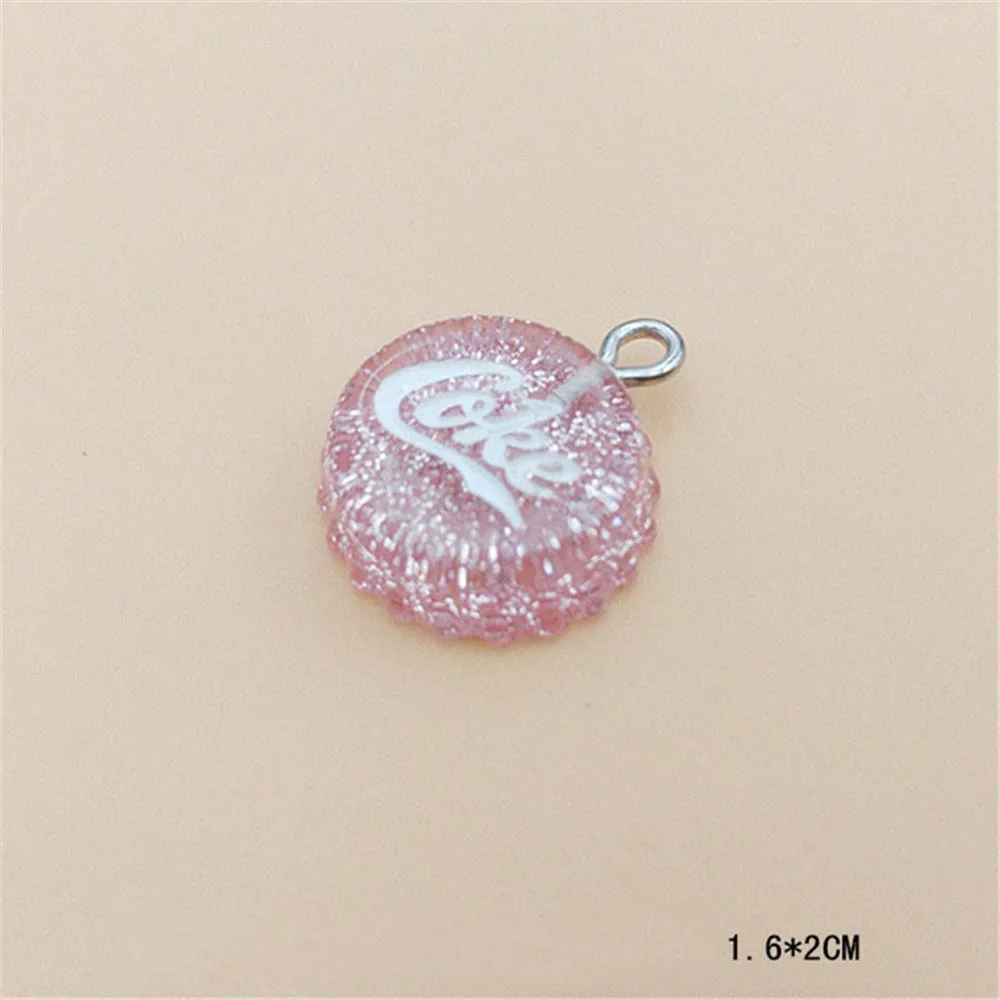 10 шт./лот плоская задняя сторона блестящая крышка серьги подвески из смолы