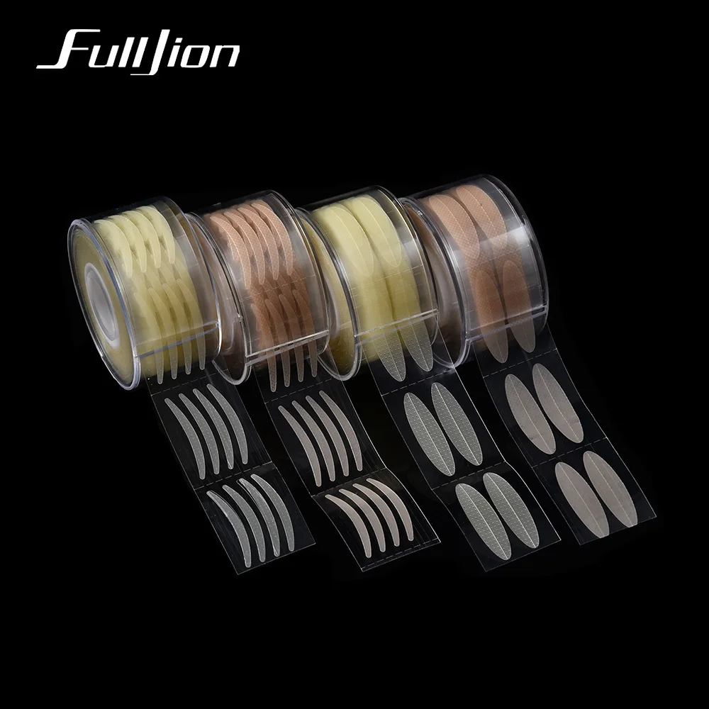 Fulljion 600 шт. лента для век невидимая прозрачная бежевая двойная паста мгновенный
