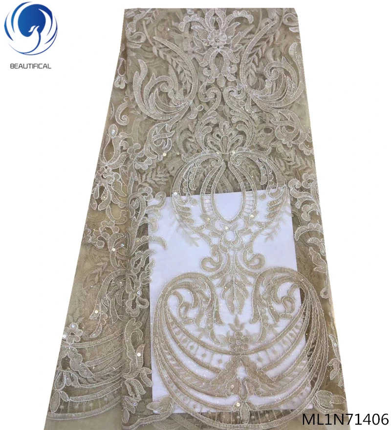 

BEAUTIFICAL africa purple net laces sequins lace fabrics african for wedding dresses latest african laces 2019 ML1N714