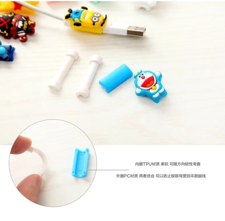 10 шт./лот защита кабеля USB для iphone 7 6 6s 8 Plus X android|earphone protector|cable earphones protectorusb cable protector |