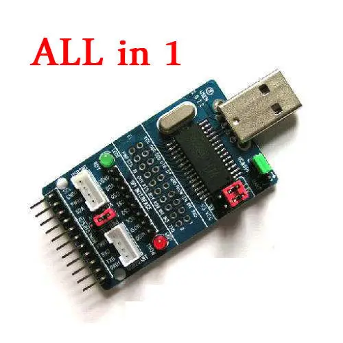 Многофункциональный USB для SPI/I2C/IIC/UART/TTL/ISP модуль последовательного адаптера|usb
