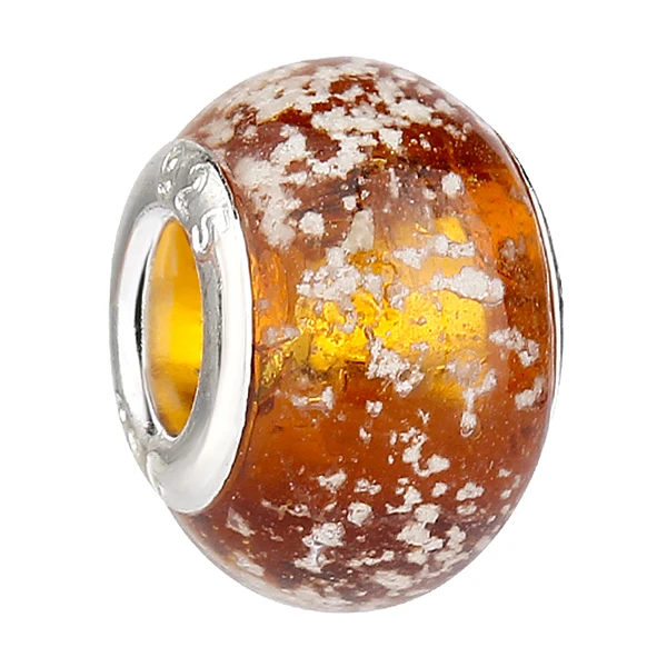 Новые европейские стеклянные бусины из муранского стекла с большим отверстием