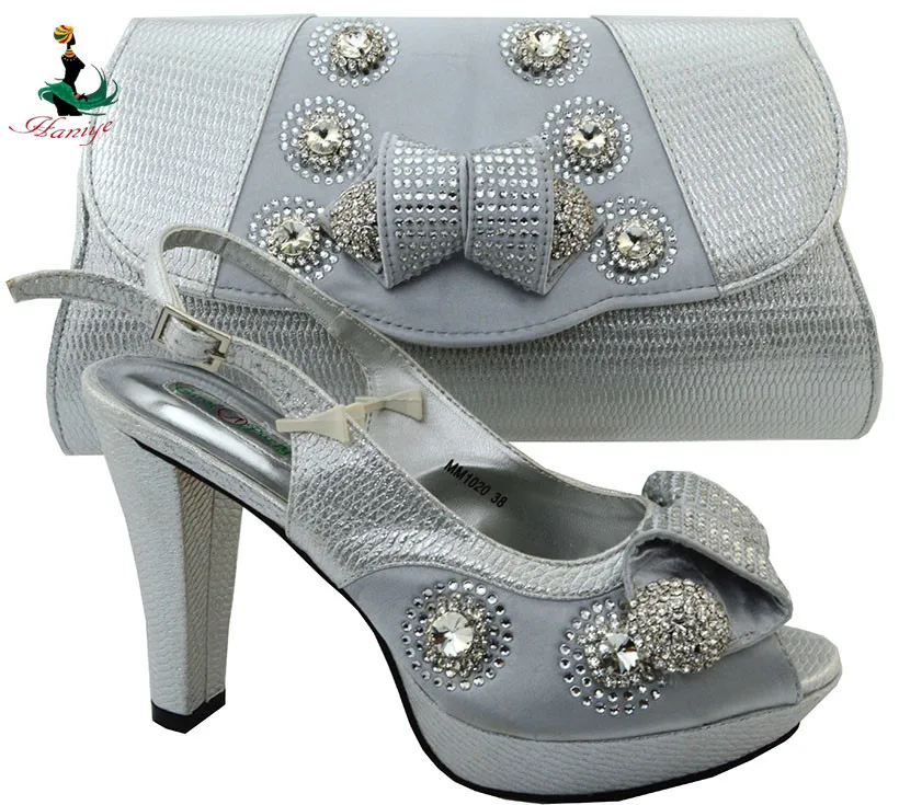 Камни Партия обуви и сумки установить африканская партия набор обувь