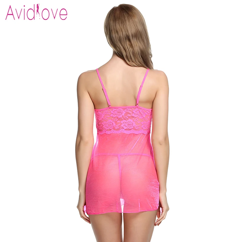 Avidlove белье сексуальное эротическое горячая платье Babydoll Для женщин прозрачным цветочным кружевом ночь порно сорочка белье фантазия секс одежда
