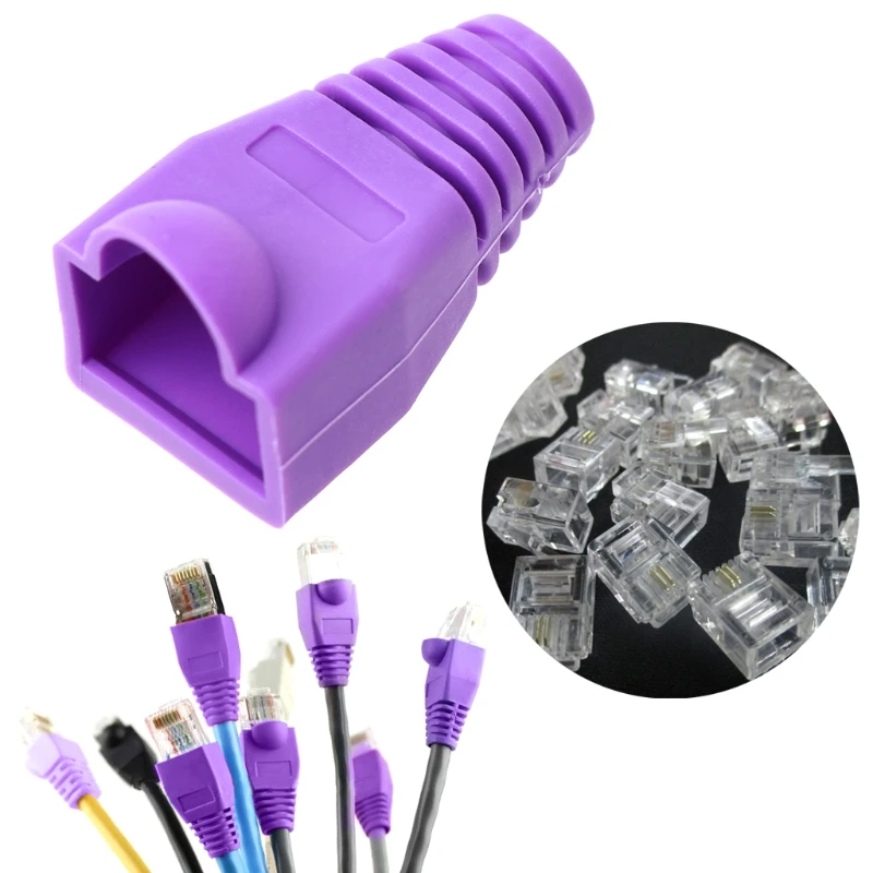 Защитные колпачки для сетевого кабеля RJ45 Cat6 Cat5E 10/25 шт./лот | Компьютеры и офис