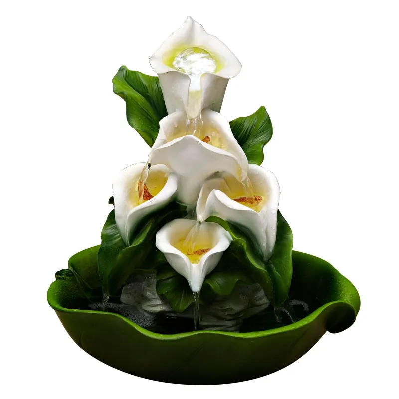 Европейский стиль для гостиной пробежки воды фитинги фонтан аквариум просмотра