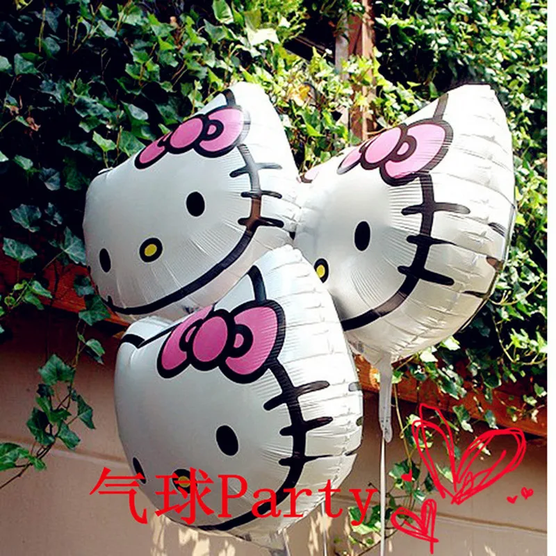 50 шт. воздушные шары hello kitty голова кота из мультфильма воздушный шар