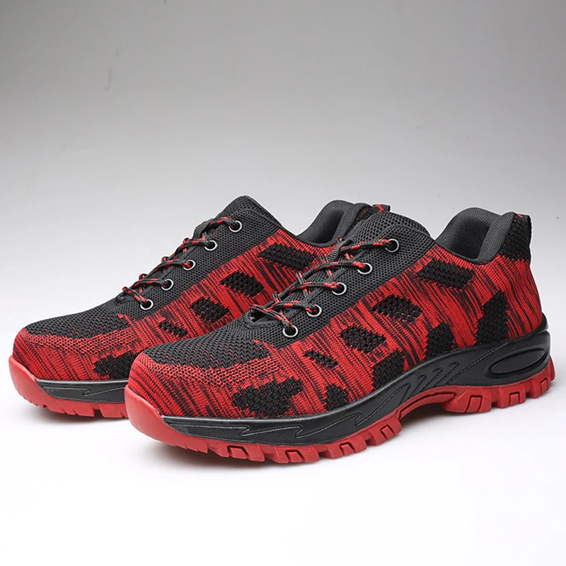 Новые мужские защитные ботинки со стальным носком, военные рабочие защитные ботинки, мужские камуфляжные армейские ботинки с защитой от проколов размера плюс