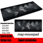 Очень большой коврик для мыши с изображением старой карты мира, игровой коврик для мыши, противоскользящий игровой коврик для мыши из натурального каучука с закругленными краями