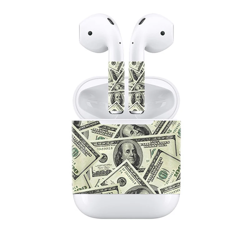 AirPod наклейки скины полный виниловая наклейка кожаный наушник наушники крышка
