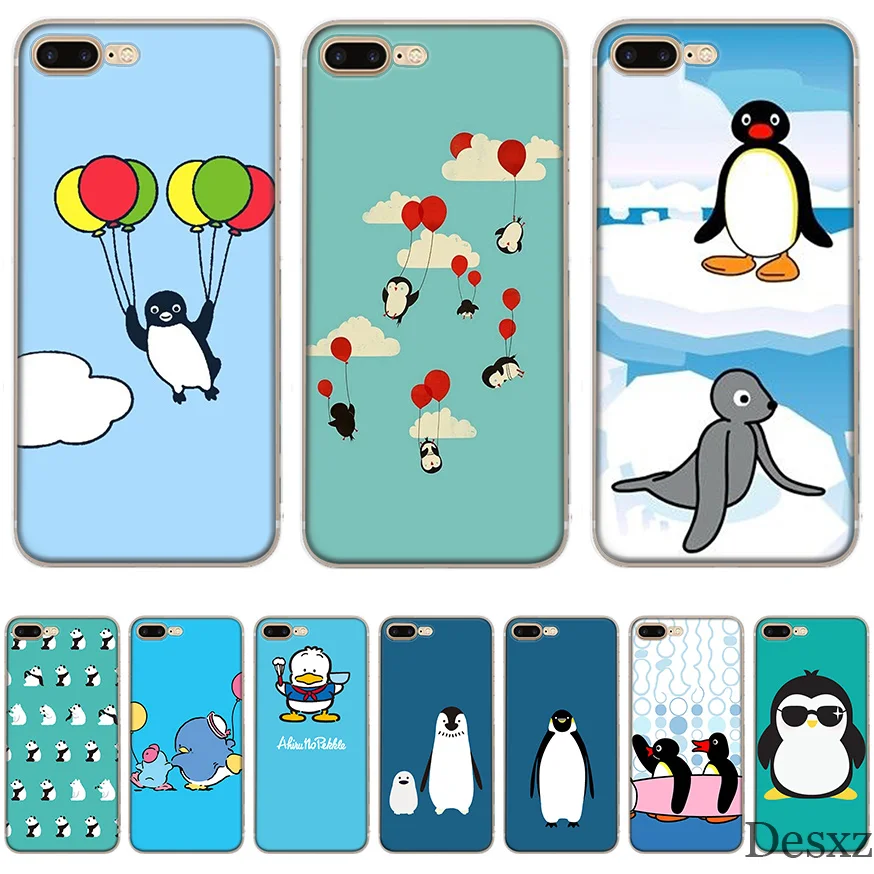Gerleek чехол для телефона Little Penguin iPhone 6 6s 7 8 Plus 11 Pro X XS Max XR 5 5S SE жесткий