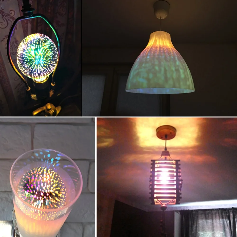 

LED Light Bulb Holiday Lights E27 220-240V 220V ST64 G95 Vintage Edison Bulbs Novelty Christmas Lamp Lamparas 3D Decoration Bulb