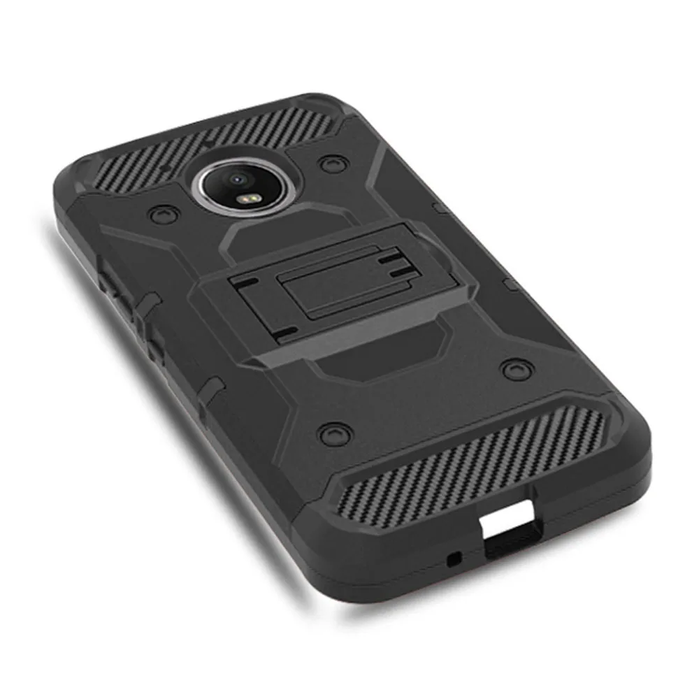 E4 Heavy Duty Гибридный бронированный чехол с защитой от ударов при падении с клипсой для ремня для Motorola Moto E4 плюс XT1770 XT1771 XT1773 XT1775