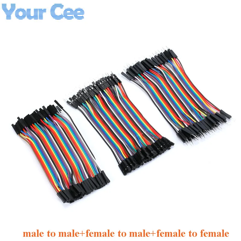 Удлинительные провода dupont для кабеля 120 шт. 40P 10 см|breadboard jumper wires|jumper wiremale female |
