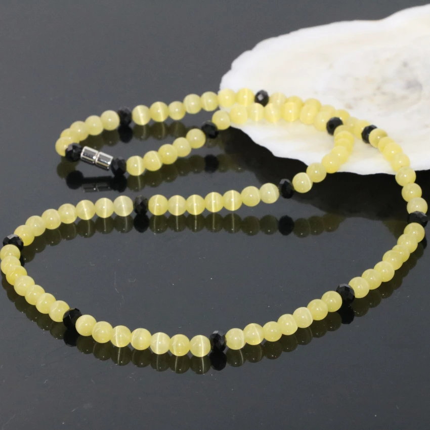 

Luxury 6mm Yellow Cat Eyes Stone 3 Rows Multilayer Magnetic Clasps Bracelets for Women Jewelry Exquisite Gift Chain B2763