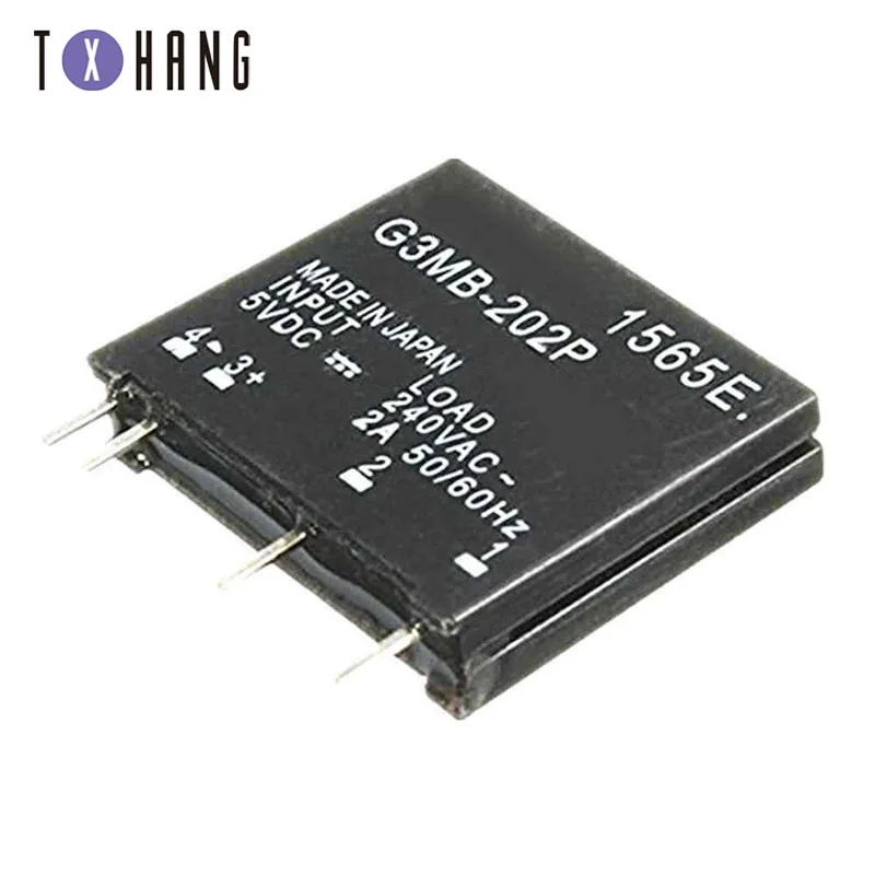 Релейный модуль Φ G3MB 202P PCB SSR In 5V 12V 24V DC Out 240V AC 2A Твердотельный релейный