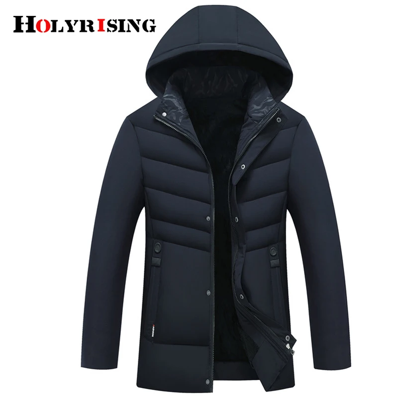 Holyrising Мужская парка Повседневная Abrigo Hombre мужская одежда толстая верхняя