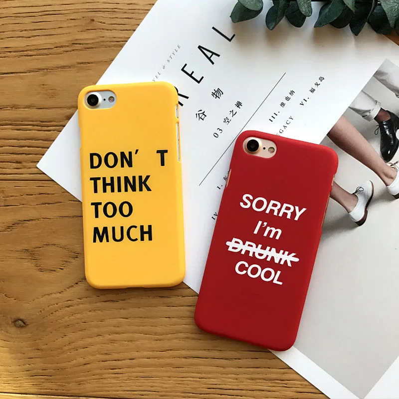 Чехол-накладка для iPhone 6 6S 6Plus 7 8 ультратонкий из ТПУ с надписью | Мобильные