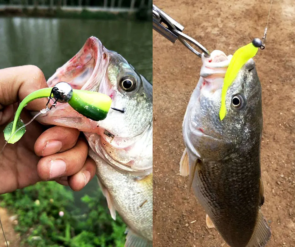 JYJ открытые большие Jig Head 10 шт. 3.5g 5g 7 г крючок с зазубринами Мягкая приманка червь