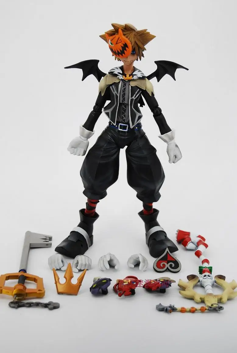 100% оригинал квадратная игра искусство Kingdom Hearts 2 Riku & SORA фигурки без