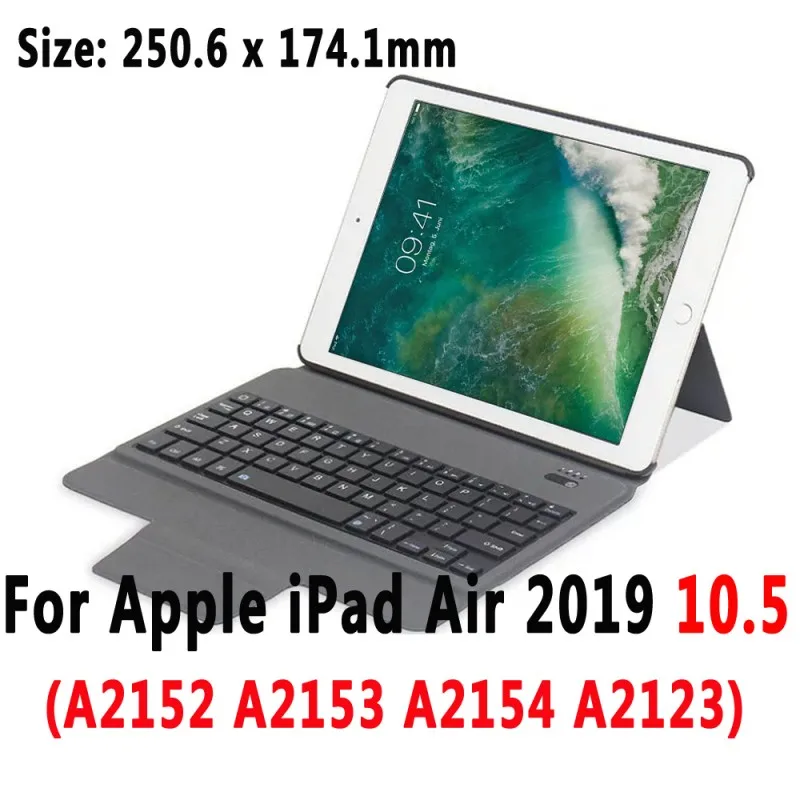 For iPad Air 10.5 Тонкая клавиатура чехол для iPad 5th 6th поколения 9,7 Pro 10,5 11 Air 10,5 воздуха 1 2 3 iPad Mini 1 2 3 4 5 принципиально Капа - Цвет: For iPad Air 10.5