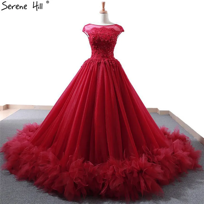 Винтажное красное роскошное свадебное платье без рукавов 2021 бриллиантовым