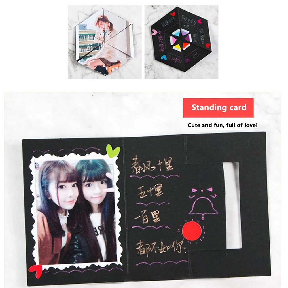 Подарочная коробка сделай сам для фотографий креативная с сюрпризом влюбленных