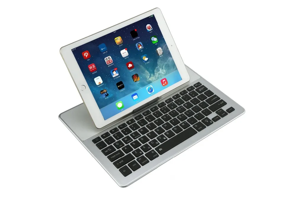 Универсальная Bluetooth клавиатура с подсветкой для планшета 7 цветной светодиодной