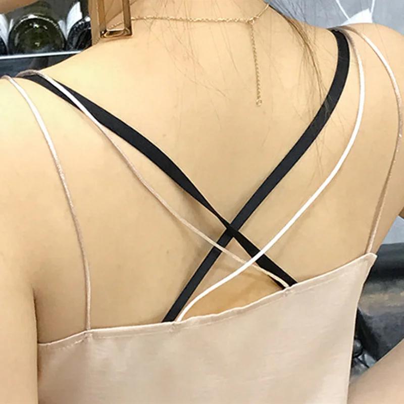 HEE GRAND/Женская сексуальная комбинация на бретельках с глубоким v образным вырезом