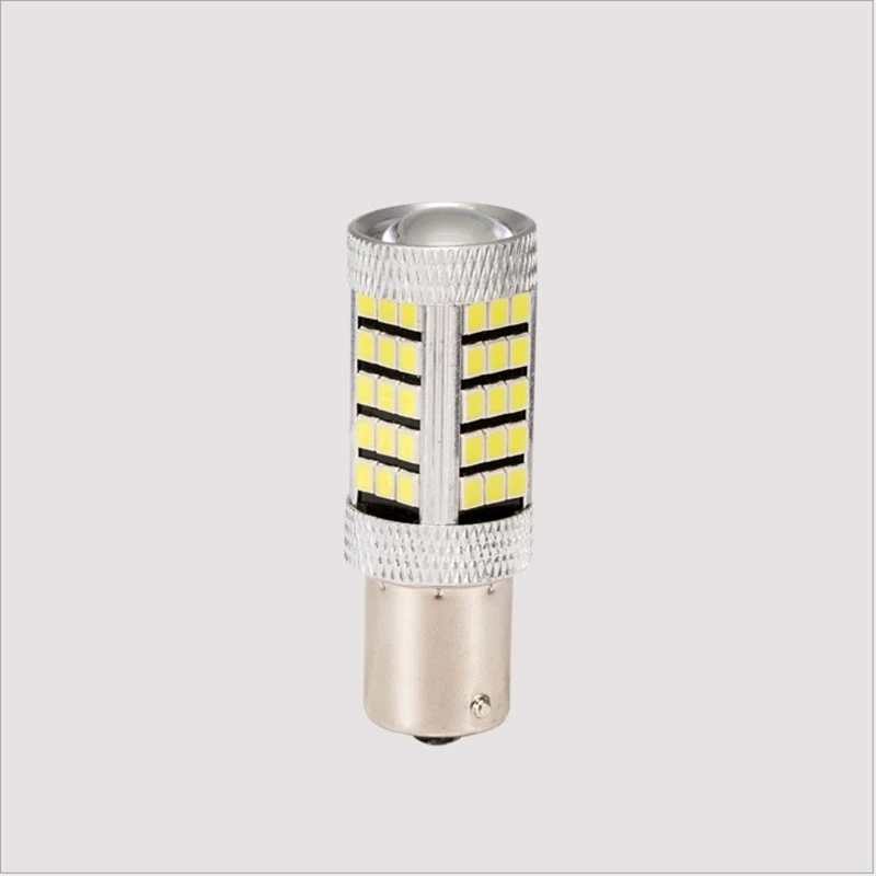 2 шт. Высокая мощность супер яркий 1156 P21W BA15S BAU15S 66 SMD 2835 светодиодный стробоскоп