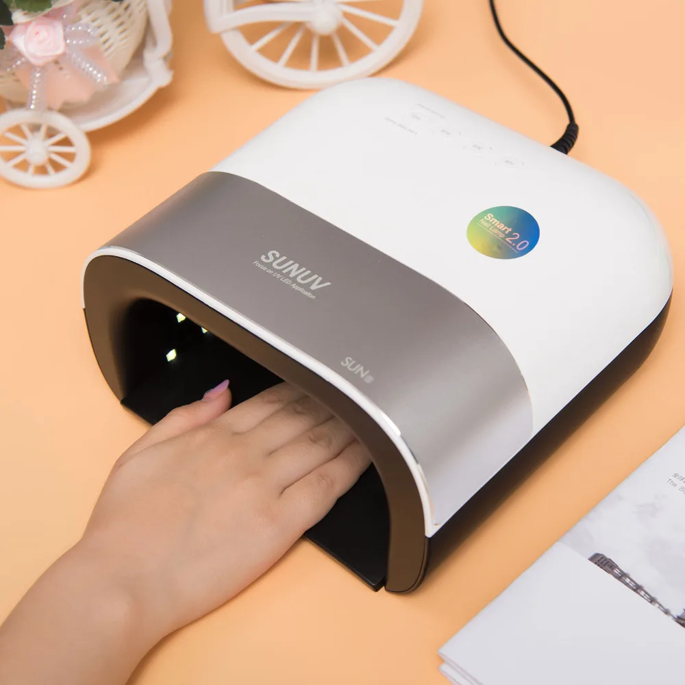 SUNUV SUN3 48 Вт УФ светодиодная лампа Menicure светодиодный Таймер Невидимый ЖК-дисплей