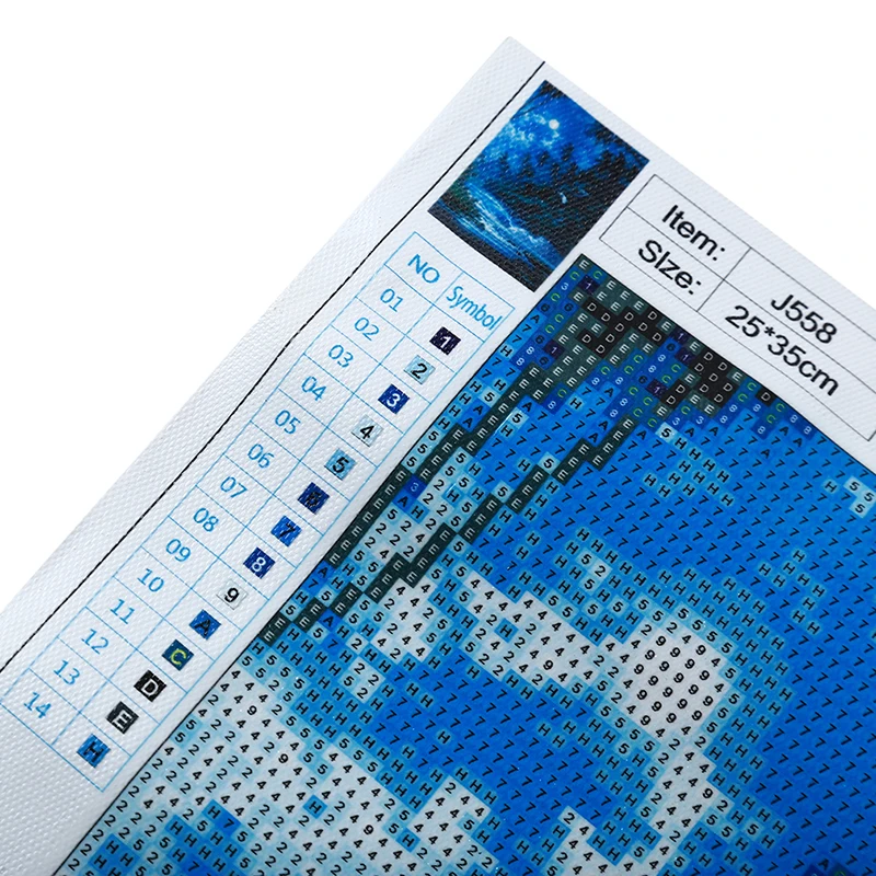 2019 горячая Распродажа джунглей реки под луной пейзаж с круглым алмазом полная