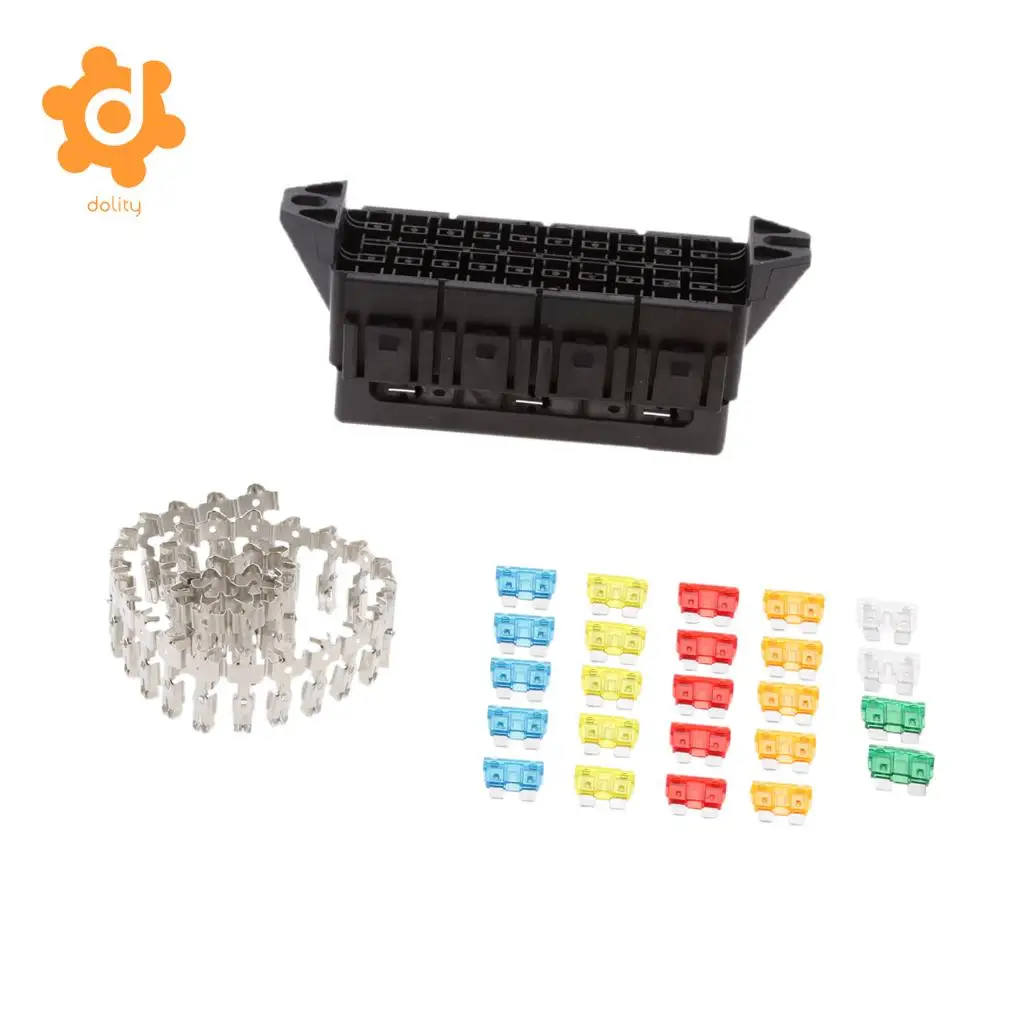 Dolity Car 20 Way Standard Blade Fuse Box Holder распределительный блок Fusebox | Автомобили и мотоциклы