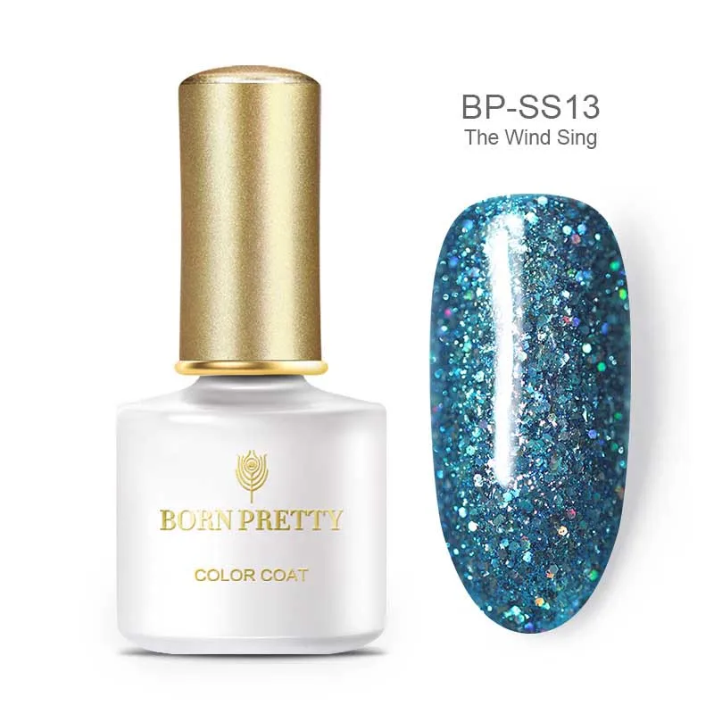BP-SS13 BORN PRETTY, 6 мл, чистый цветной гель для ногтей, лак, серый, синий цвета, замачиваемый, УФ светодиодный, Полупостоянный Гибридный Гель для дизайна ногтей - Цвет: BP-SS13