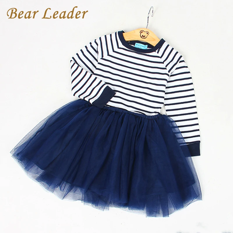 Bear leader/платье для девочек; весеннее платье принцессы с пентаграммой; брендовая одежда для девочек; одежда для детей; вечерние платья-пачки для девочек