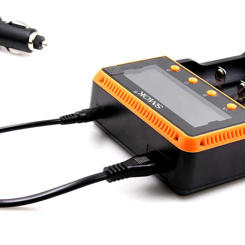 100% оригинал SMOK Intelligent charger lcd Портативный Smart 4 Slot 18650 батарея li ion Li FePO4 Ni MH CD
