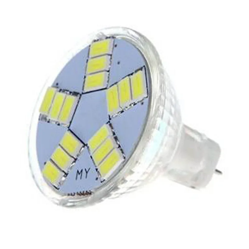 MR11 Светодиодный прожектор AC/DC 12V 3W 5W 5730 SMD светодиодный лампа Энергосберегающая