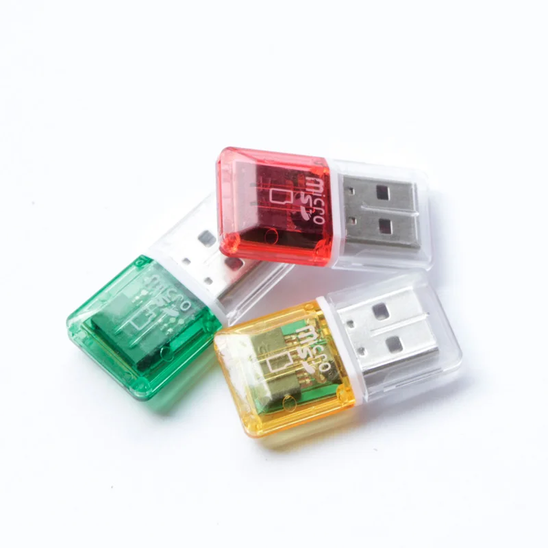 SR 2 шт./лот прозрачный Картридер для Micro SD USB кардрид OTG адаптер Lector de days ПК ноутбука