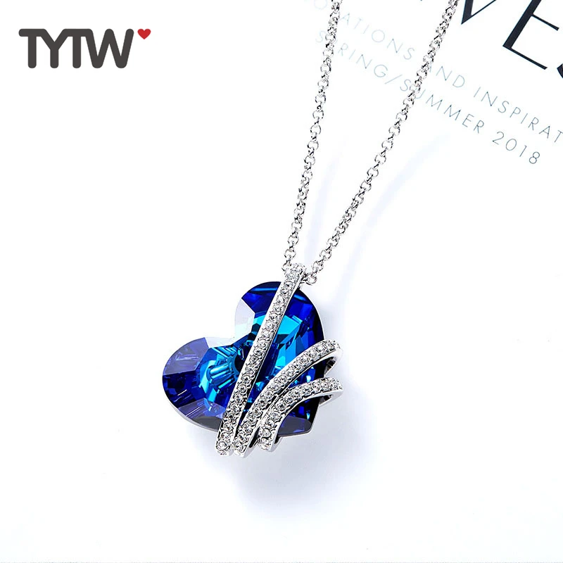 TYTW кристаллами от Swarovski латунь для женщин ожерелья мужчин Chic модные украшения