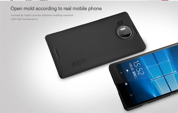 В наличии Nillkin супер матовый экран чехол для Microsoft Lumia 950 XL жесткий включают экрана