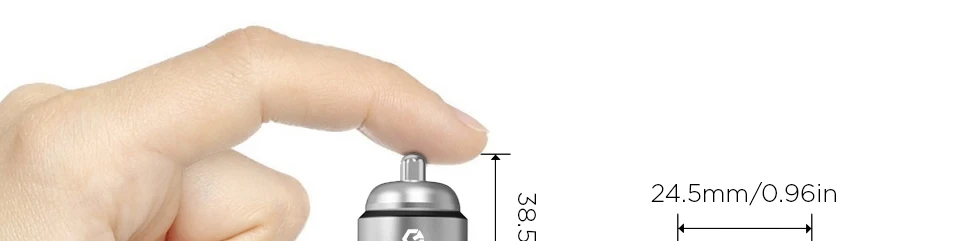 TANGGOOD Dual USB Автомобильное зарядное устройство мини 4.8A полностью металлическое автомобильное зарядное устройство адаптер для iPhone 7 samsung S8 Xiaomi mi5 mi6