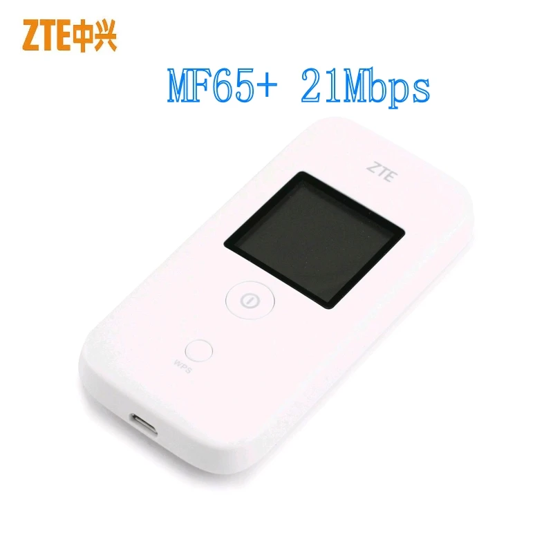 Разблокированный беспроводной Роутер ZTE MF65 + HSPA 21 6 Мбит/с роутер 3G мобильный