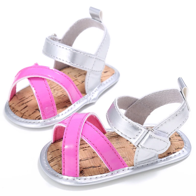 Colorful Baby Girl Leather Sandal Clogs Shoes Infant Summer Newborn Princess Soft Sole 0-18M |