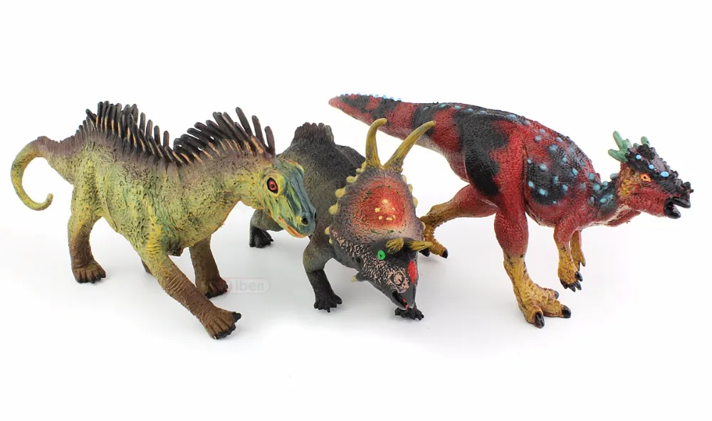 Wiben 6 шт./лот тираннозавр рекс карнотавр агустиния Deinonychus Pachycephalosaurus Трицератопс динозавр игрушки