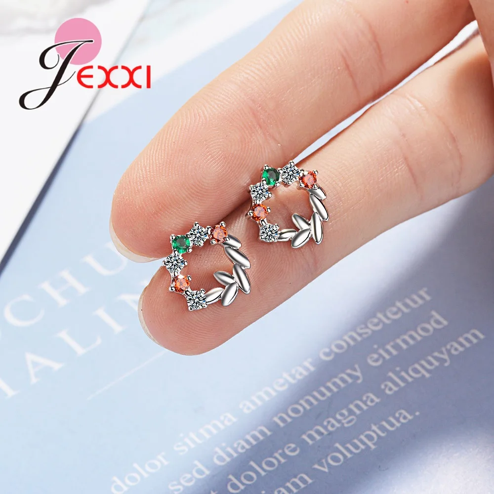 Женские круглые серьги гвоздики из серебра 925 пробы|Серьги-гвоздики| |