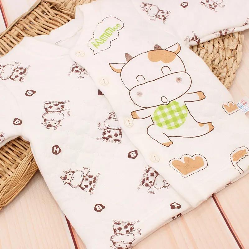 2 шт./компл. Детский комплект одежды из хлопка для новорожденных с длинными