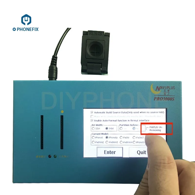 PHONEFIX Pro3000s NAND тестовое приспособление без разборки программист для чтения