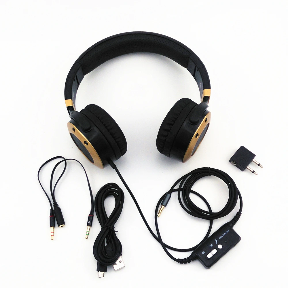 

Active Noise Cancelling Headphone With Microphone Foldable Noise isolation Headset Netsky Earphone Auriculares