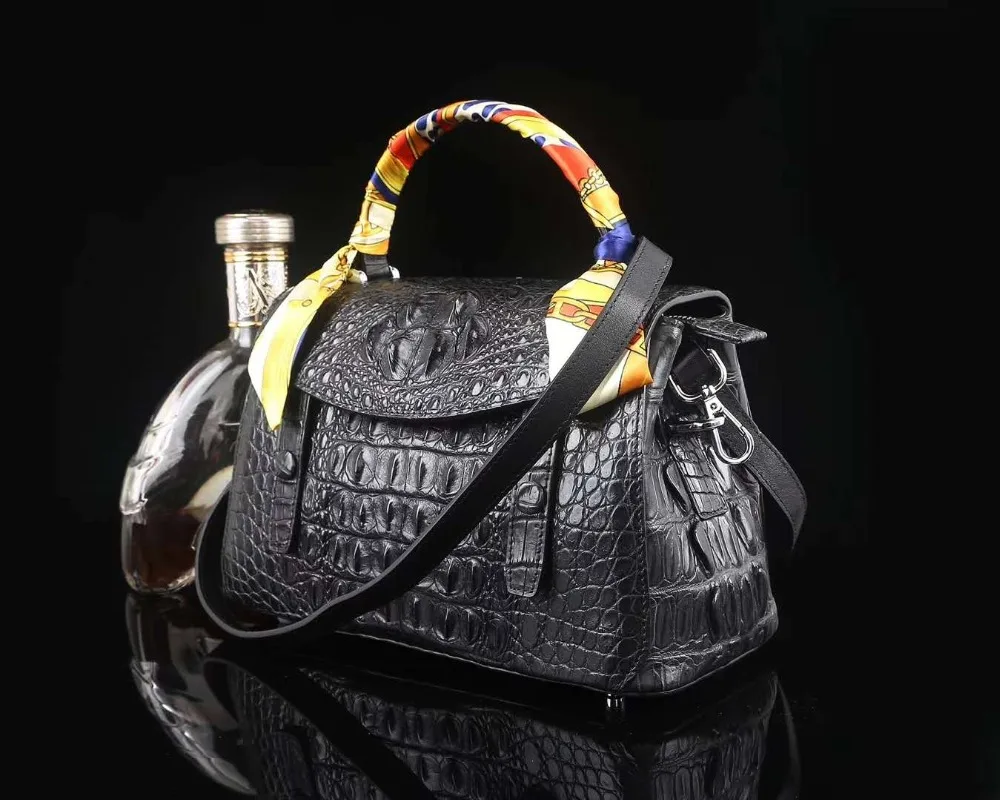 Женская сумка тоут из крокодиловой кожи с ручками веревки|handbag pink|handbags free shippingtote